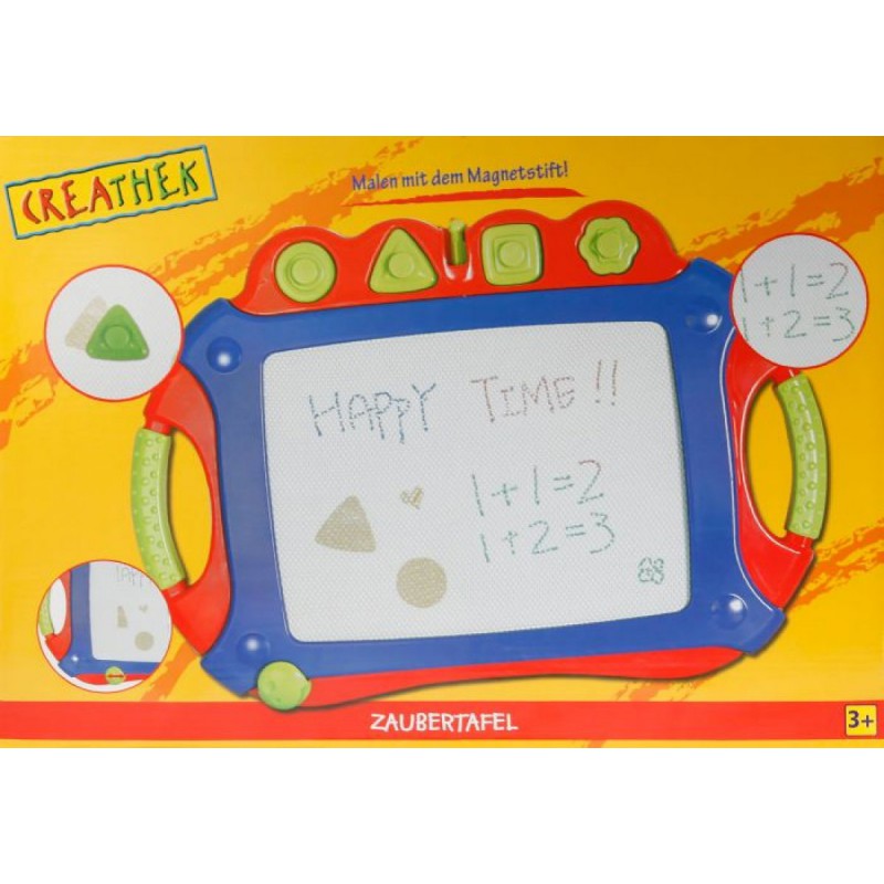 Tekentafel magnetisch  4 stempels, Creathek