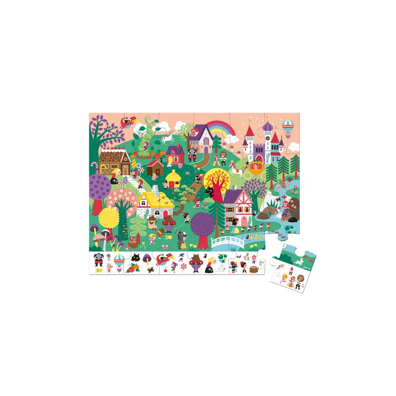Janod, Zoekpuzzel - Sprookjes, 24st, 11.2661