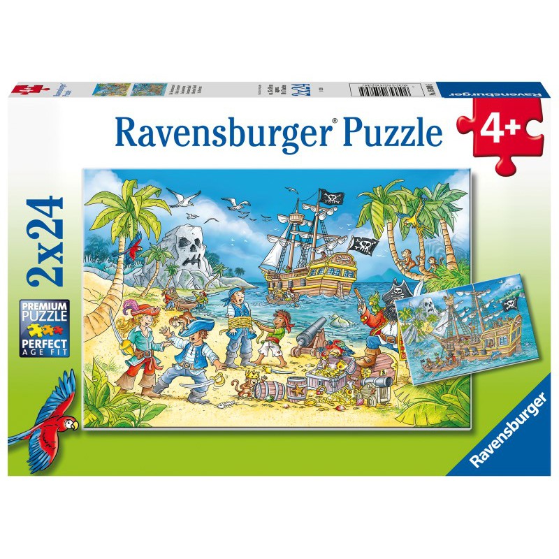 Avontureneiland 2x24 stukjes Ravensburger