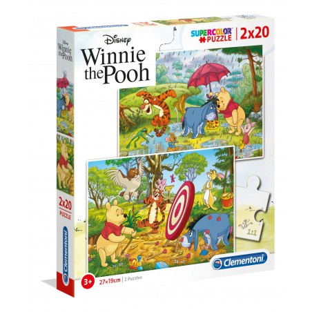 Clementoni Puzzel - 2x20 stukjes Winnie de Pooh