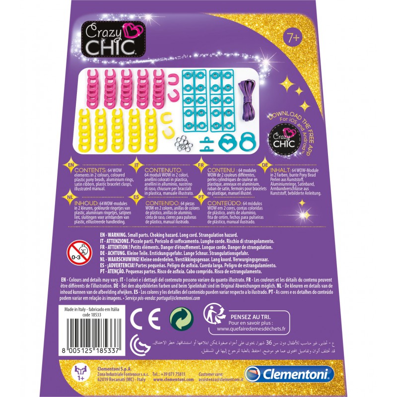 Clementoni - Crazy Chic Armbanden Wow