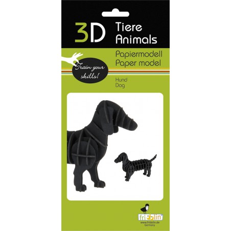 Fridolin - 3D Papiermodel Dog