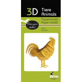 Fridolin - 3D Papiermodel Cock