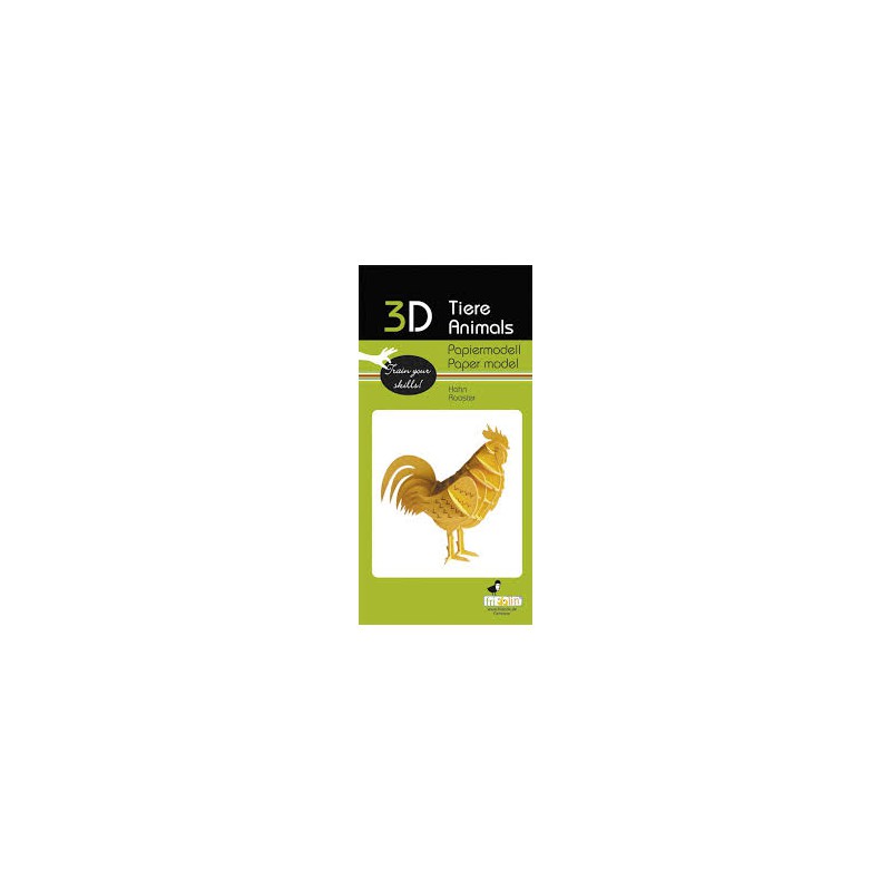 Fridolin - 3D Papiermodel Cock