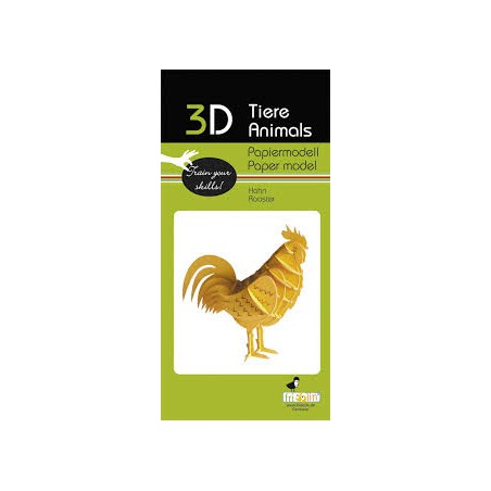 Fridolin - 3D Papiermodel Cock