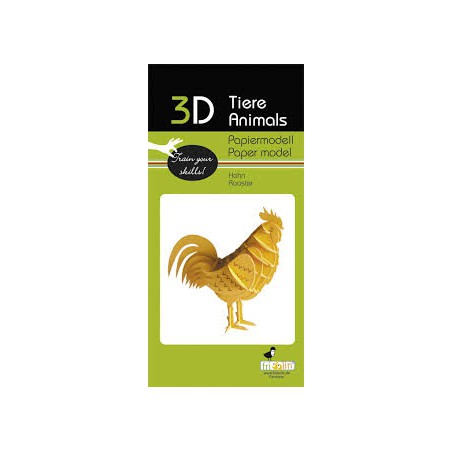 Fridolin - 3D Papiermodel Cock