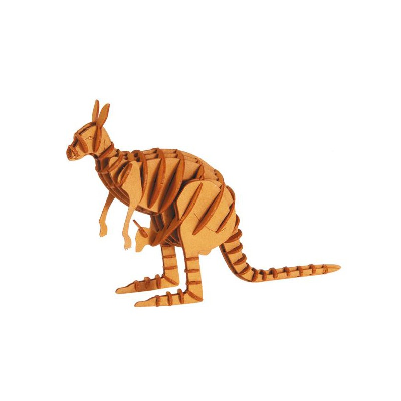 Fridolin - 3D Papiermodel Kangaroo