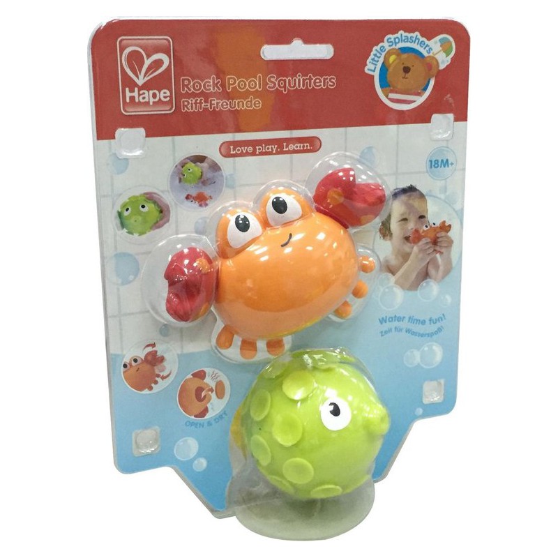 Waterspuiters 2-delig oranje/groen, Hape