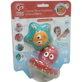 Waterspuiters Oceaandieren 2-delig rood/blauw, Hape