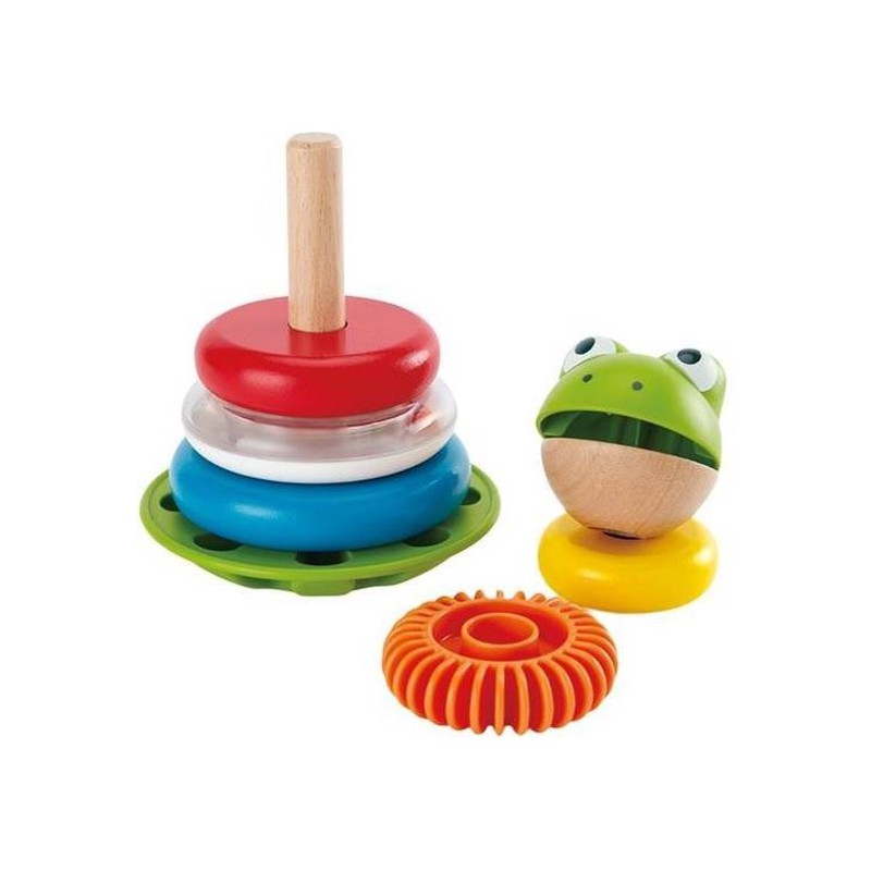 Houten Stapelringen Meneer Kikker, Hape