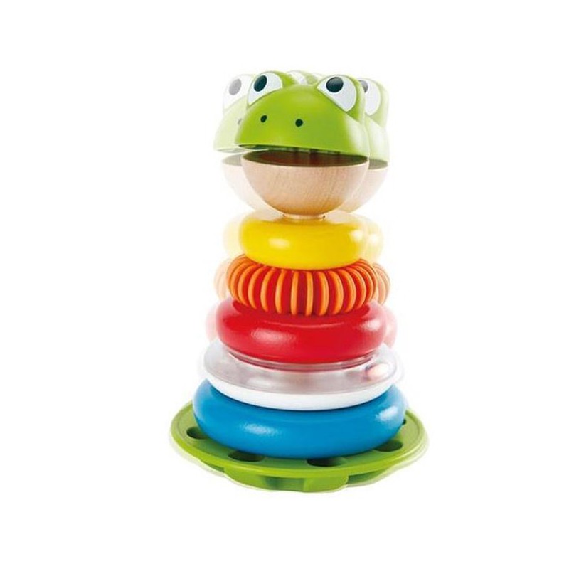 Houten Stapelringen Meneer Kikker, Hape