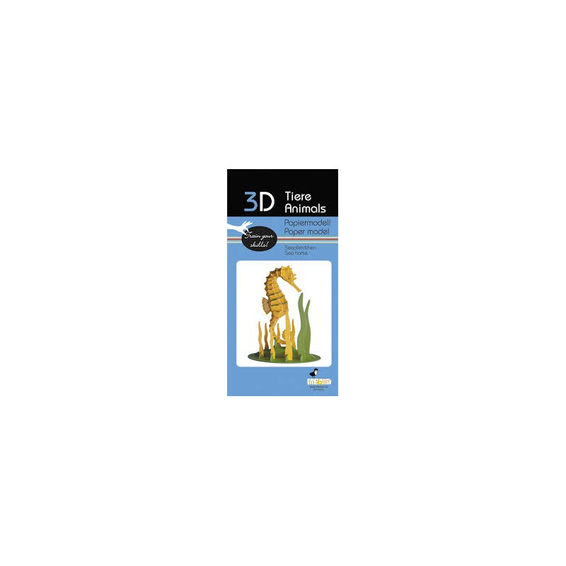 Fridolin - 3D Papiermodel Seahorse