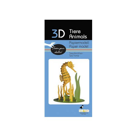 Fridolin - 3D Papiermodel Seahorse