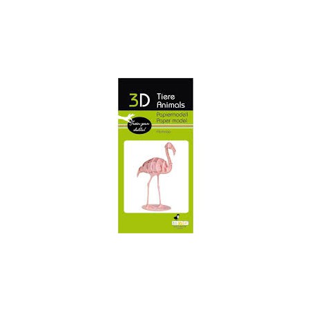 Fridolin - 3D Papiermodel Flamingo