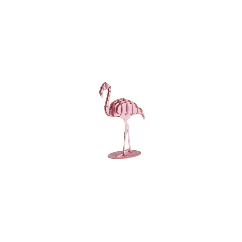 Fridolin - 3D Papiermodel Flamingo