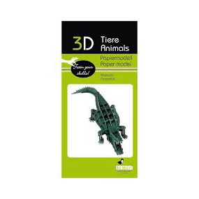 Fridolin - 3D Papiermodel Crocodile