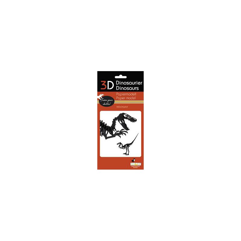 Fridolin - 3D Papiermodel Velociraptor