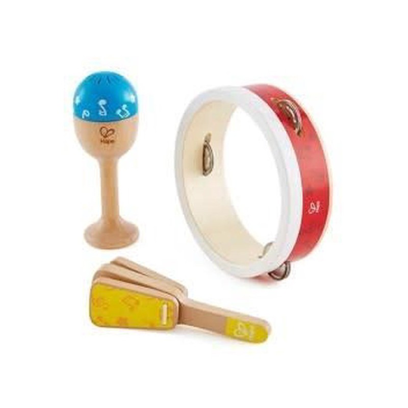 Houten Percussie-instrumenten 3-delig, Hape