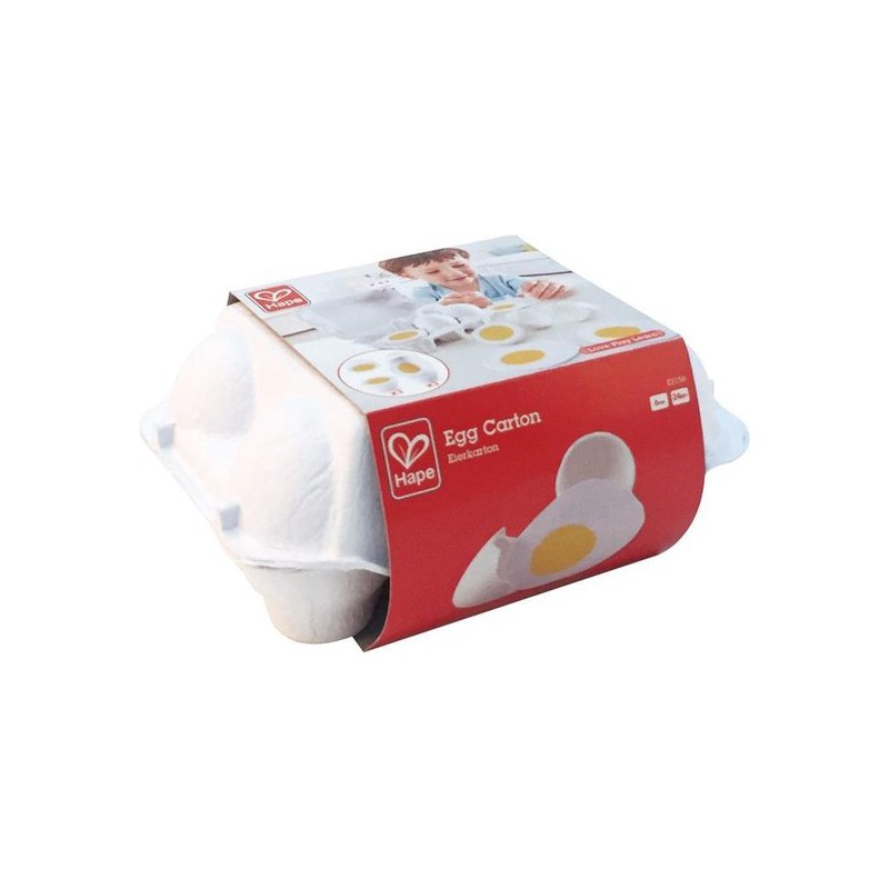 Houten Eierdoos met 6 eieren, Hape