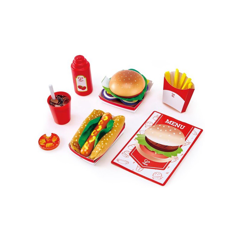 Houten Fast Food set, Hape