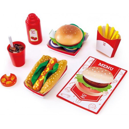 Houten Fast Food set, Hape