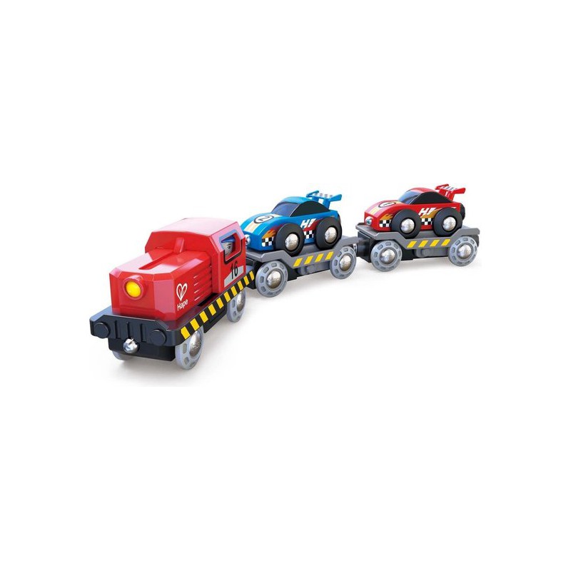 Transporttrein Raceauto 6-delig, Hape