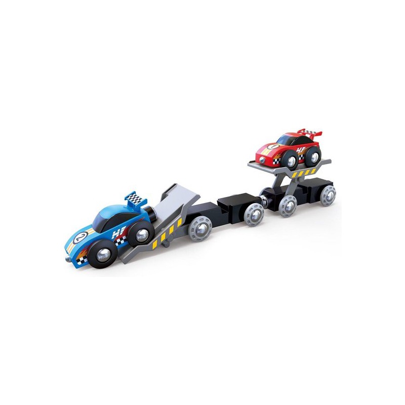 Transporttrein Raceauto 6-delig, Hape