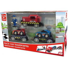 Transporttrein Raceauto 6-delig, Hape