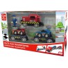 Transporttrein Raceauto 6-delig, Hape
