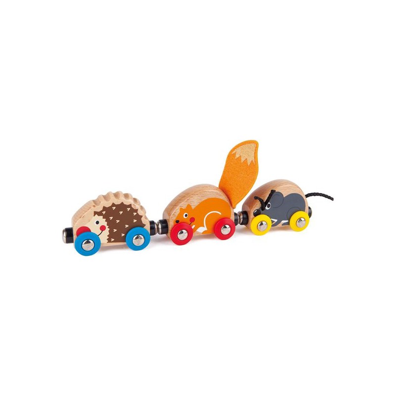 Houten Trein met Bosdieren, Hape