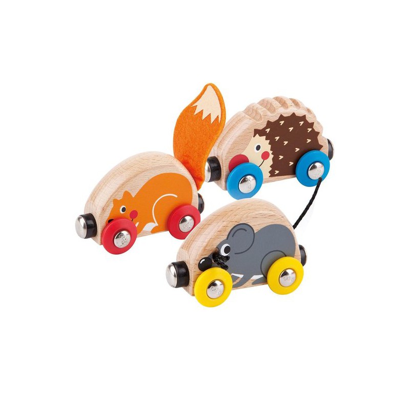 Houten Trein met Bosdieren, Hape