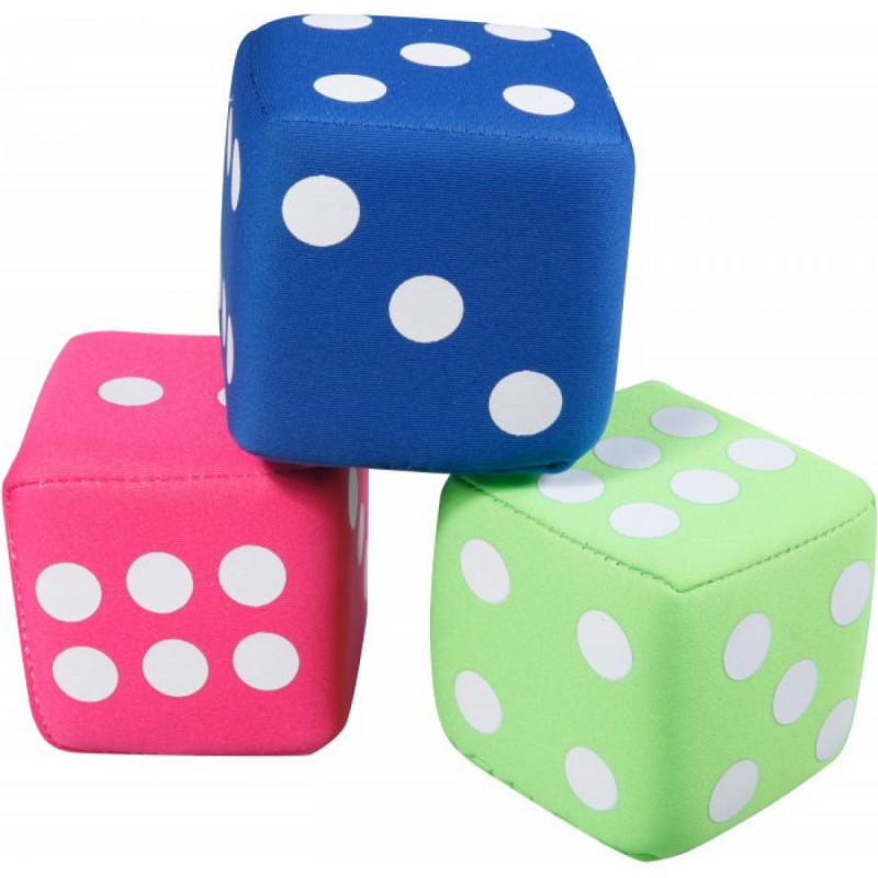 New Sports Neopreen dobbelstenen, 3 stuks in net, 8 cm