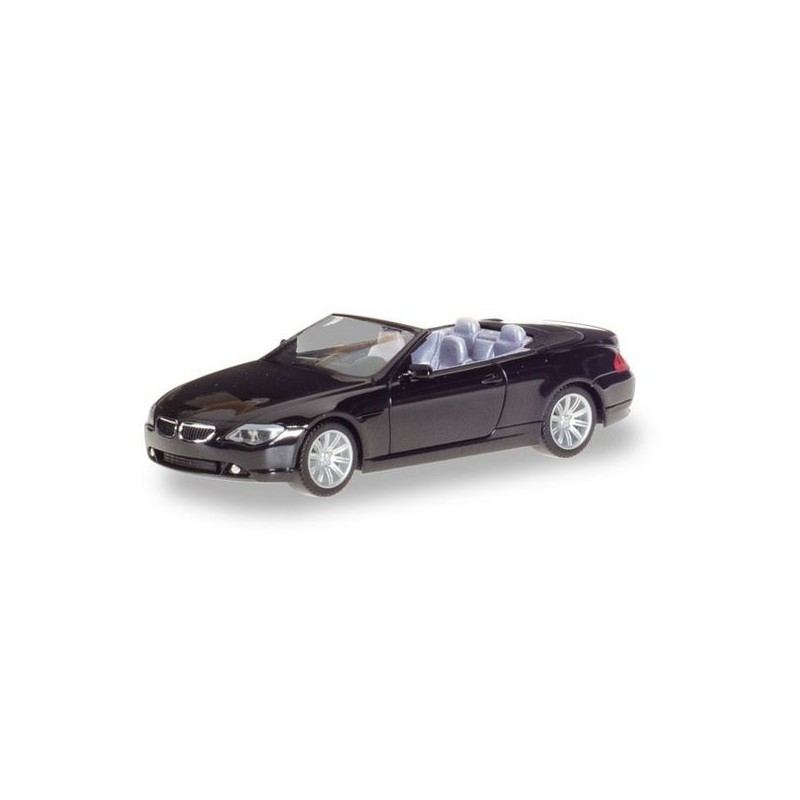 Herpa, BMW 6 Cabrio-zwart, 1:87