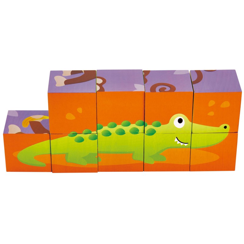 Blokpuzzel Jungle Dieren, Hape