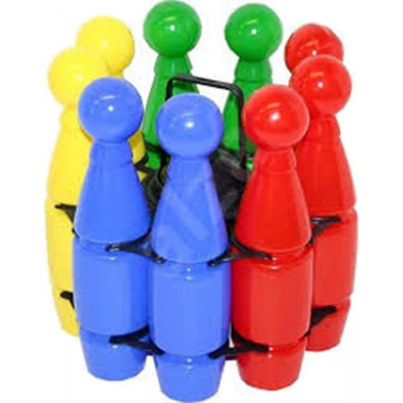 Kunststoffen Kegelspel - 9 kegels