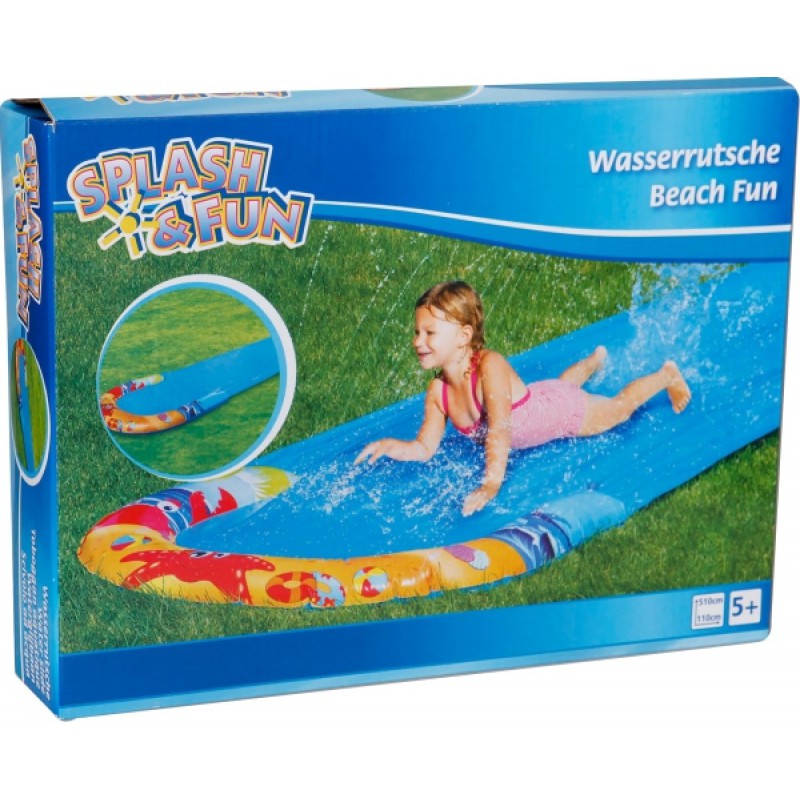 Splash &  Fun Waterglijbaan Beach Fun, 510 x 110 cm