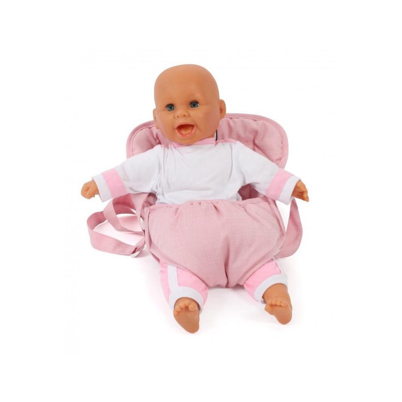 Poppendraagzak (lichtroze)