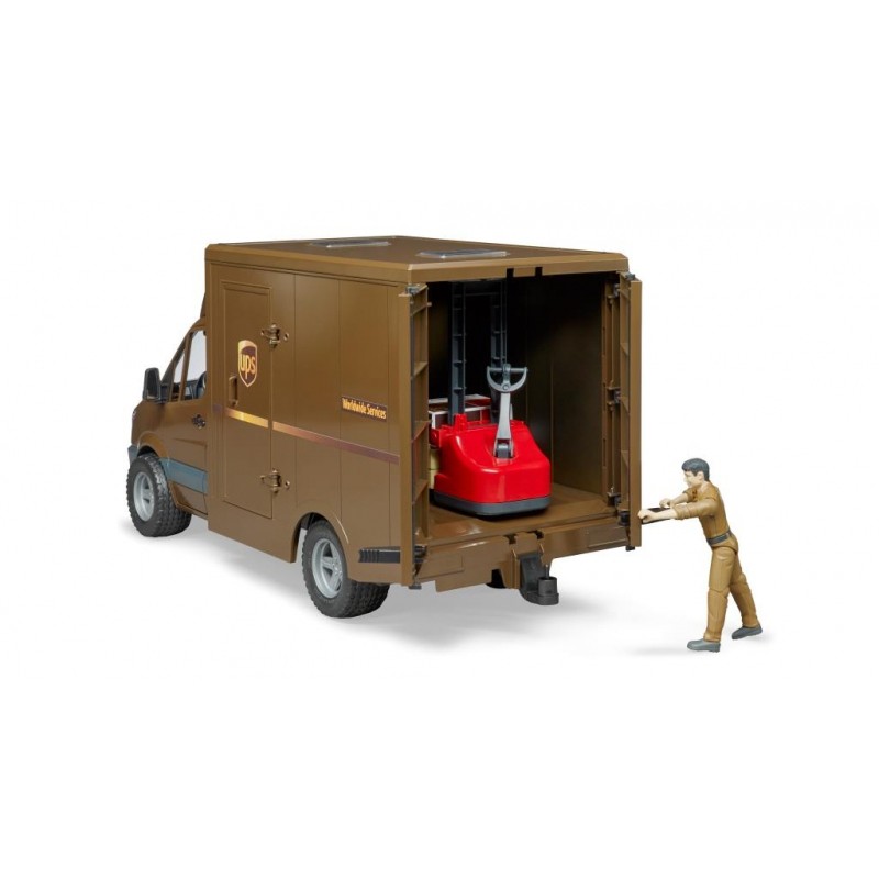 Bruder Mercedes Sprinter UPS met chauffeur en accessoires