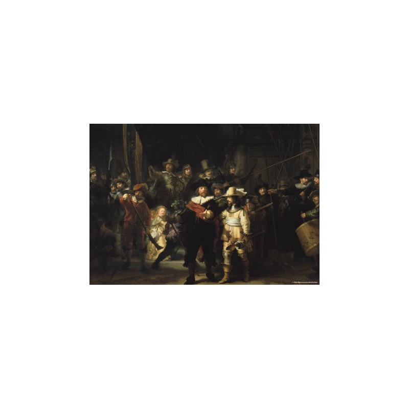 De Nachtwacht - Rembrandt van Rijn 1000stukjes Puzzelman