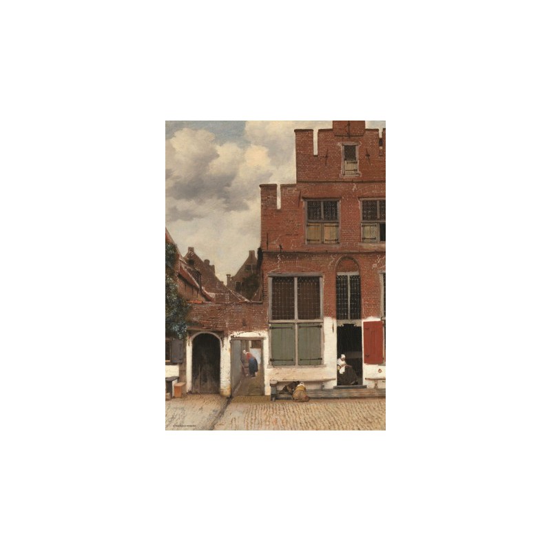 Het Straatje - Johannes Vermeer 1000stukjes Puzzelman