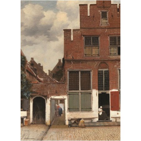 Het Straatje - Johannes Vermeer 1000stukjes Puzzelman