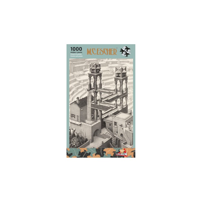 Waterval - M.C. Escher 1000stukjes Puzzelman