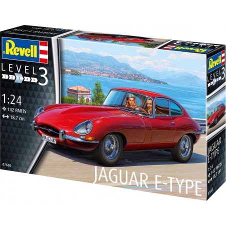 Revell, Jaguar E-Type rood - 07668