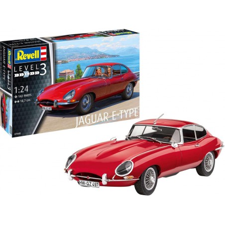 Revell, Jaguar E-Type rood - 07668