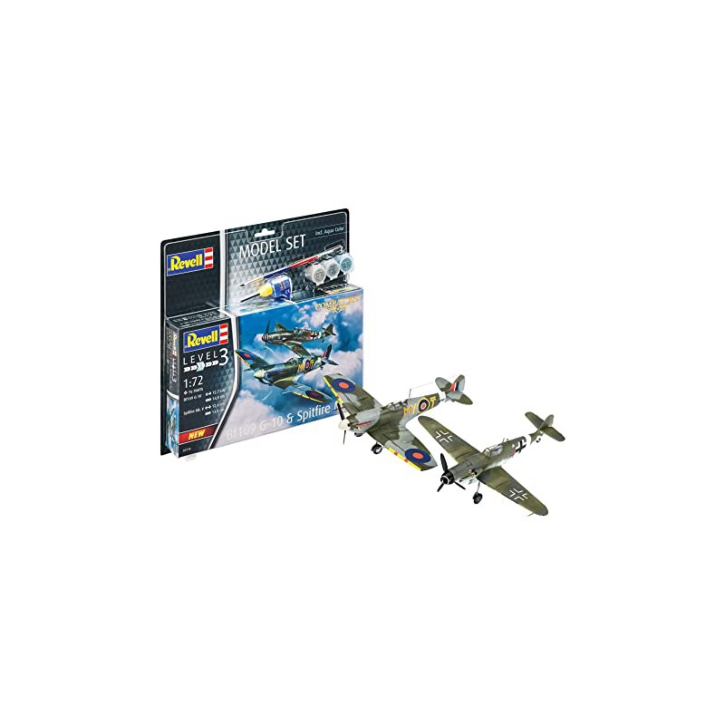 Revell Model Set Combat Set Bf109G-10 & Spitfire Mk.