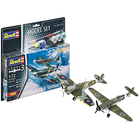 Revell Model Set Combat Set Bf109G-10 & Spitfire Mk.