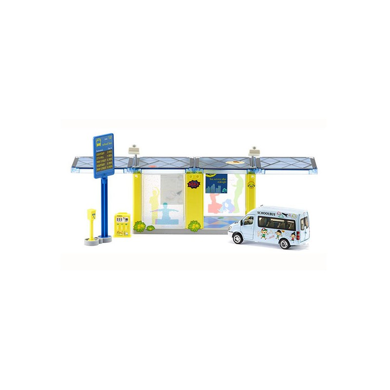 Siku 5509 - Busstation met schoolbus 1:50
