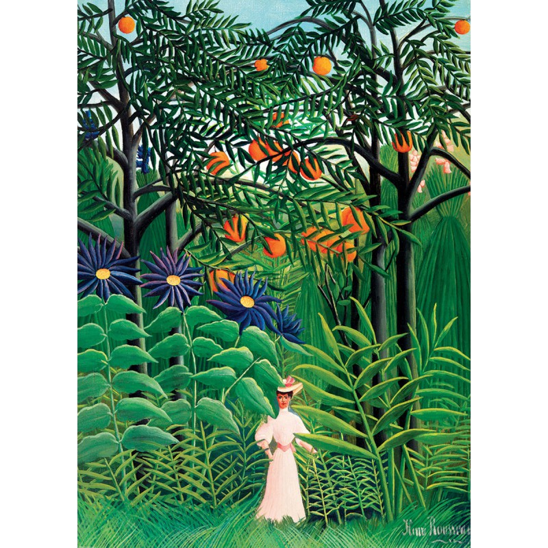 Woman in an Exotic Forest - Henri Rousseau, Eurographics 1000stukjes