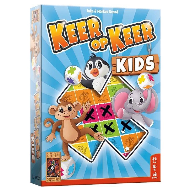 Keer Op Keer Kids Dobbelspel, 999games