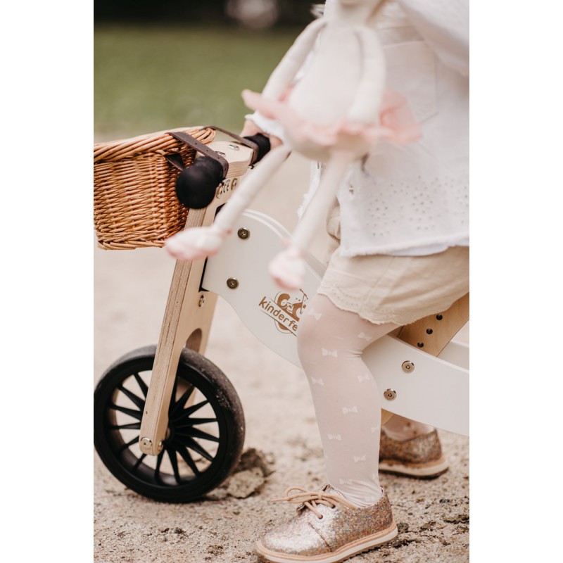 Kinderfeets houten loopfiets & driewieler Tiny Tot Plus White